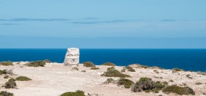 Sculpture on the cliff at Elliston, South Australia